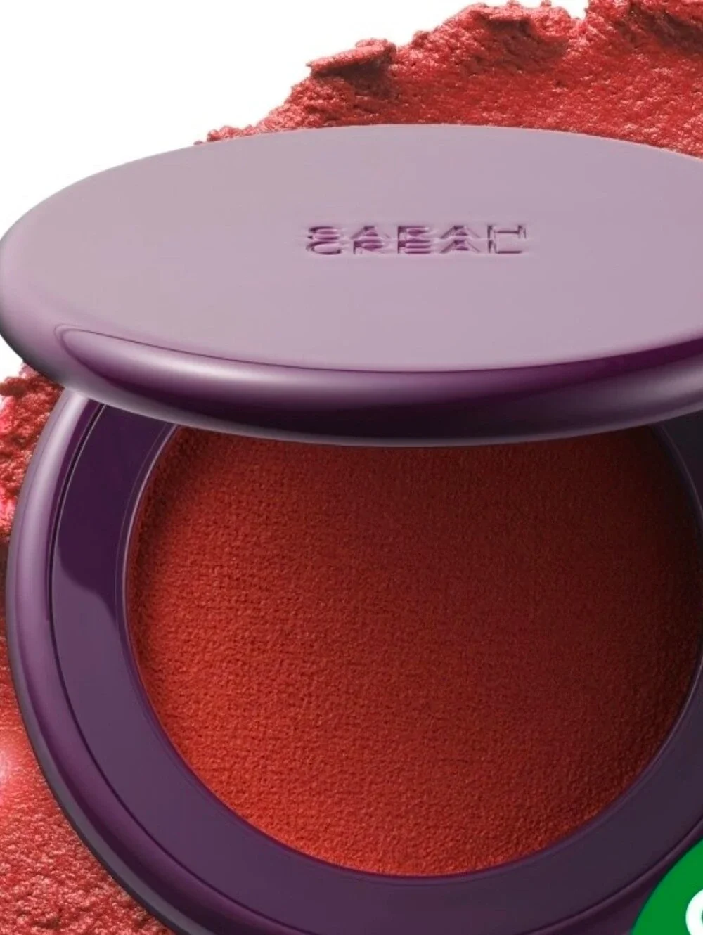 Sarah Creal Blush Coming In Hot Blurring Pressed-Mousse Blush Total Eclipse.